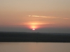 Sonnenuntergang über dem Markleeberger See